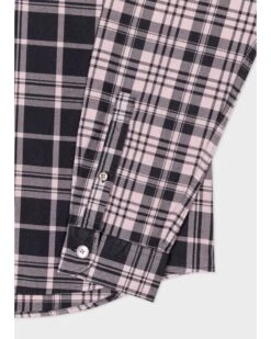 Paul Smith Mens Black/Lilac Contrast Check Shirt -Boszz Clothing Shop paul smith mens black lilac contrast check shirt p42047 249824 zoom