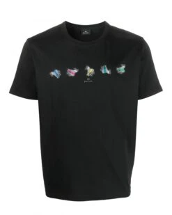 Paul Smith Mens Five Zebra T Shirt Black