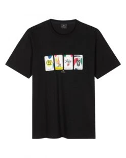 Paul Smith Mens Tarot Cards T Shirt Black