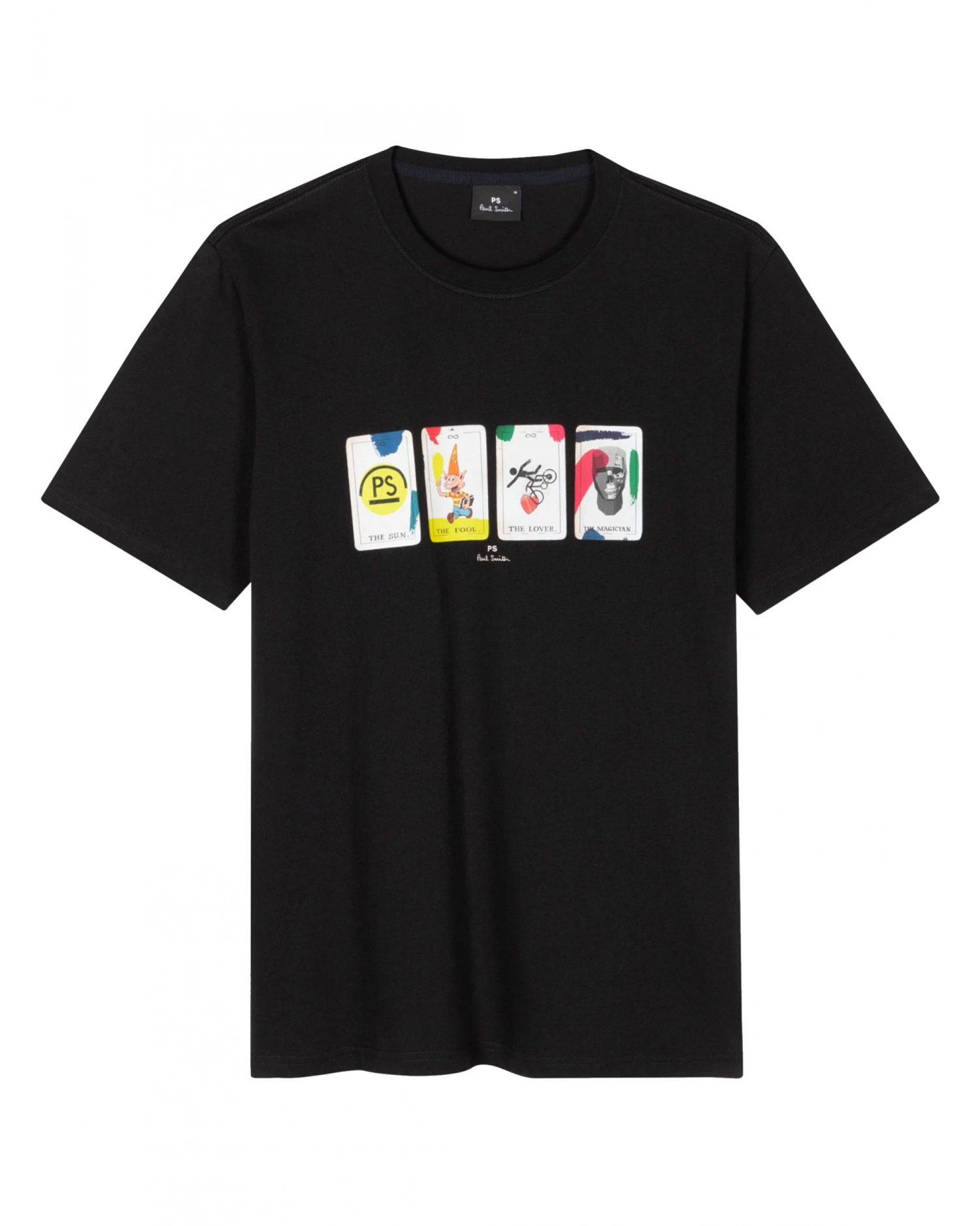 Paul Smith Mens Tarot Cards T Shirt Black 3 Paul Smith Mens Tarot Cards T Shirt Black