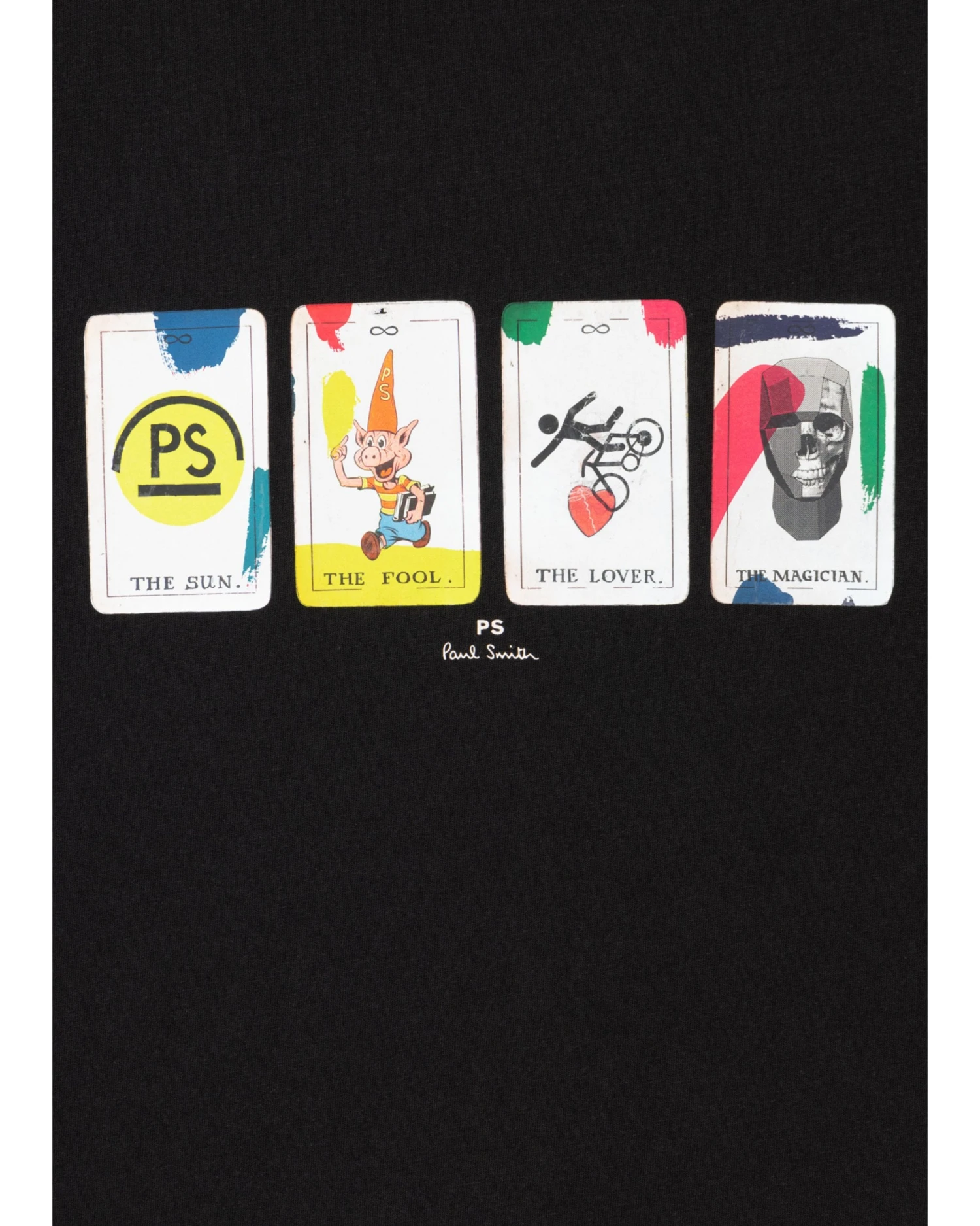 Paul Smith Mens Tarot Cards T Shirt Black 4 Paul Smith Mens Tarot Cards T Shirt Black - Image 2