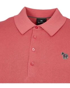 Paul Smith Mens Zebra Knit Polo Shirt Raspberry Pink -Boszz Clothing Shop paul smith mens zebra knit polo shirt raspberry pink p44861 282313 zoom