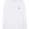 Paul Smith Mens Zebra Long Sleeve Polo Shirt White -Boszz Clothing Shop paul smith mens zebra long sleeve polo shirt white p44360 281403 zoom