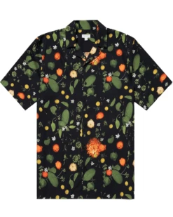 Sunspel Mens Charlotte Gosch Hedgerow Shirt Black