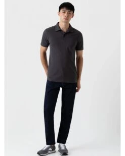 Sunspel Mens Riviera Polo Shirt Charcoal Grey -Boszz Clothing Shop sunspel mens riviera polo shirt charcoal grey p44688 281887 zoom