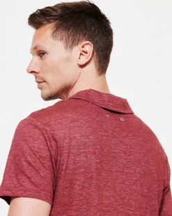 Vilebrequin Mens Burgundy Linen Jersey Polo Shirt -Boszz Clothing Shop vilebrequin mens burgundy linen jersey polo shirt p43357 260286 image