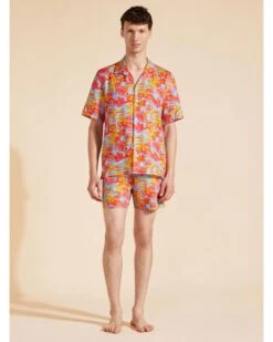 Vilebrequin Mens Tahiti Flowers Bowling Shirt Multi Blue Red -Boszz Clothing Shop vilebrequin mens tahiti flowers bowling shirt multi blue red p44852 284196 zoom