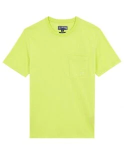 Vilebrequin Mens Titus Organic Cotton T Shirt, Coriander Green Tee