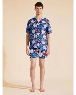 Vilebrequin Mens Tropical Turtles Bowling Shirt Midnight Blue -Boszz Clothing Shop vilebrequin mens tropical turtles bowling shirt midnight blue p44854 284208 zoom