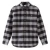 WOOLRICH Mens Traditional Flannel Shirt Black Grey -Boszz Clothing Shop woolrich mens traditional flannel shirt black grey p44153 278590 zoom